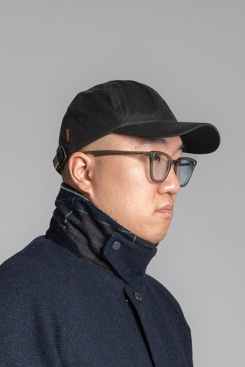 Barbour wax hot sale cap black