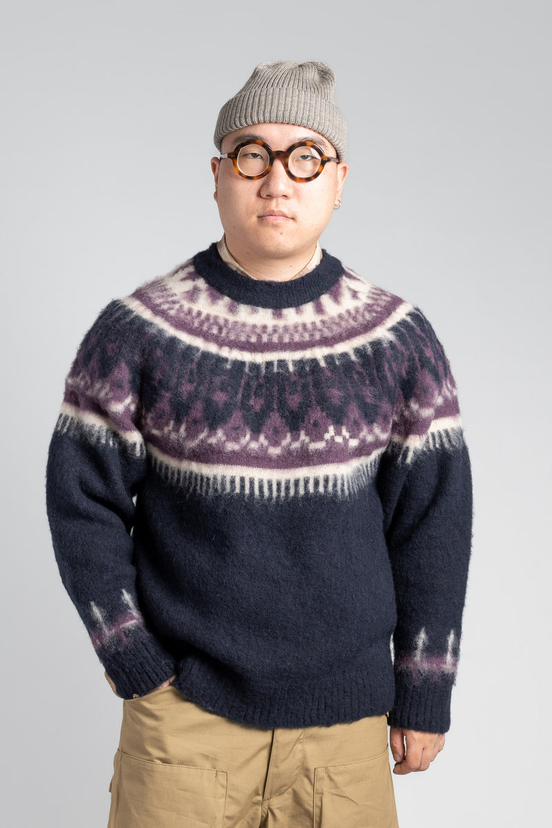 Snow Wool Sweater - Blue/Purple Multi – Tempest Works