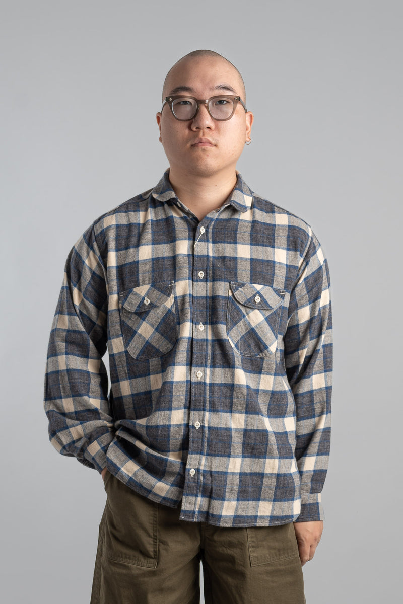 FCRBAW23 FLANNEL BIG LOGO BAGGY SHIRT - シャツ