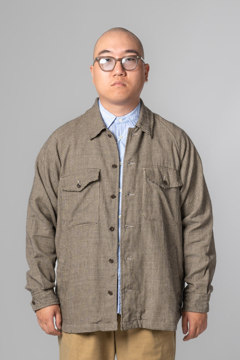 Sage de Cret C/W Twill Check Washer CPO Type Shirt - Cotton