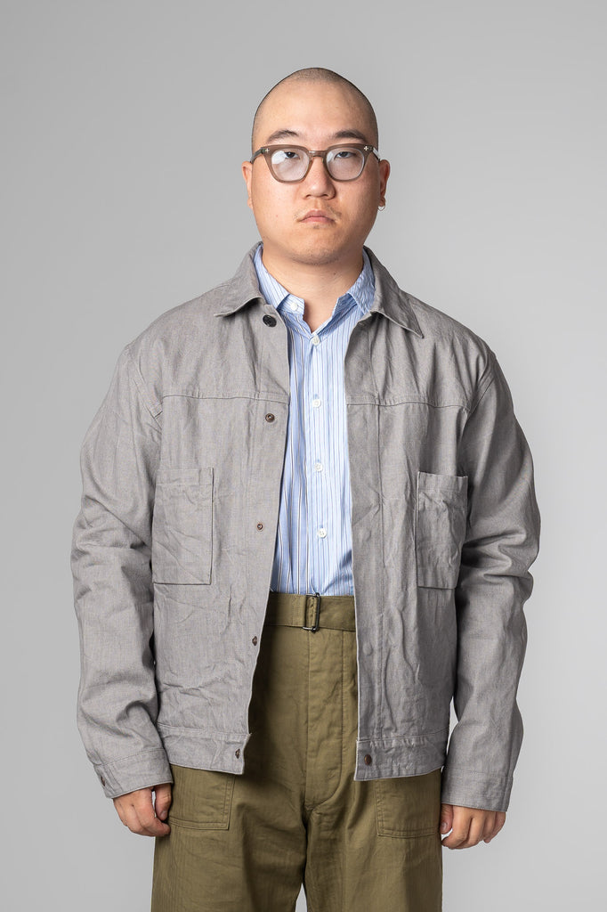 Michael Cotton Work Jacket - Light Grey – Tempest Works