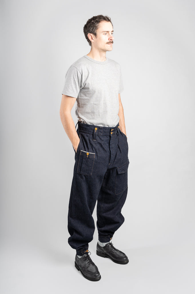 British Army Pant Loose Denim - Indigo