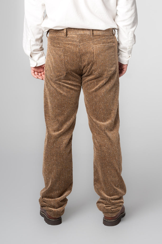 Italian Donegal Corduroy 5-Pocket Pants - Rolling Sand Brown